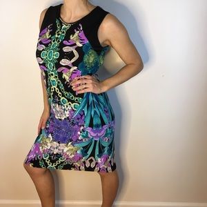 Dressbarn Multicolored Flower Dress